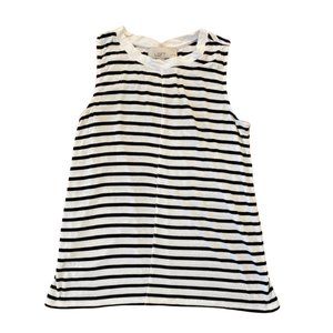 Loft | Black and white striped top